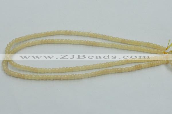 CYJ63 15.5 inches 6*7mm vase-shaped yellow jade gemstone beads wholesale