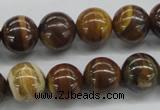 CZJ172 15.5 inches 12mm round iron zebra jasper beads wholesale