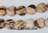 CZJ351 15.5 inches 12*12mm heart zebra jasper beads wholesale