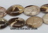 CZJ356 15.5 inches 13*18mm oval zebra jasper beads wholesale