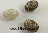 DZI306 10*14mm drum tibetan agate dzi beads wholesale