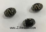 DZI344 10*14mm drum tibetan agate dzi beads wholesale