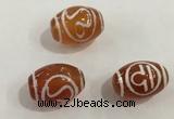 DZI378 10*14mm drum tibetan agate dzi beads wholesale