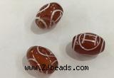 DZI379 10*14mm drum tibetan agate dzi beads wholesale