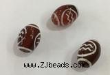 DZI381 10*14mm drum tibetan agate dzi beads wholesale