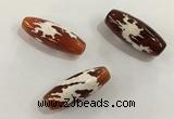 DZI422 10*28mm drum tibetan agate dzi beads wholesale