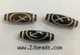 DZI458 10*30mm drum tibetan agate dzi beads wholesale