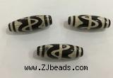 DZI470 10*30mm drum tibetan agate dzi beads wholesale