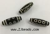 DZI471 10*30mm drum tibetan agate dzi beads wholesale