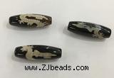 DZI479 10*30mm drum tibetan agate dzi beads wholesale