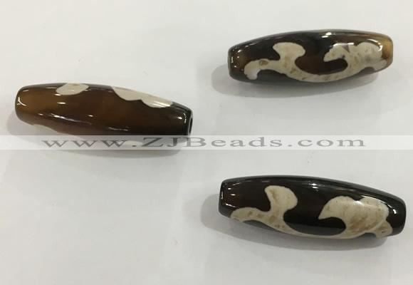 DZI481 10*30mm drum tibetan agate dzi beads wholesale