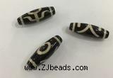 DZI506 10*30mm drum tibetan agate dzi beads wholesale