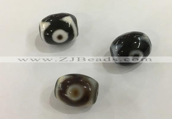 DZI537 12*16mm drum tibetan agate dzi beads wholesale