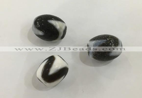 DZI539 12*16mm drum tibetan agate dzi beads wholesale