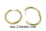 EARR05 35mm copper earrings gold plated