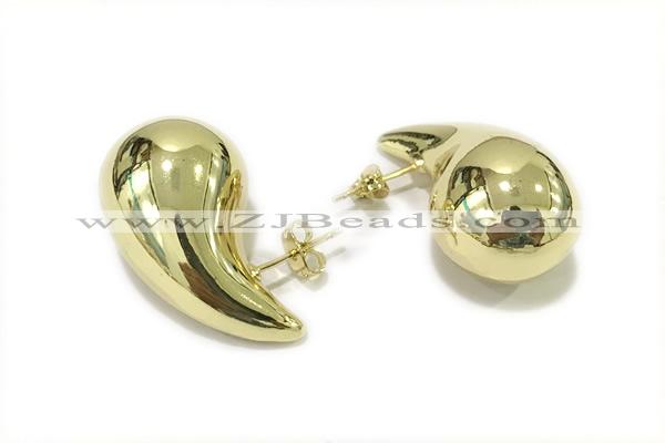 EARR16 15*25mm copper earrings gold plated