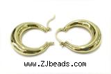 EARR18 32mm copper earrings gold plated