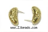 EARR19 13*32mm copper earrings gold plated