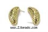 EARR20 18*42mm copper earrings gold plated