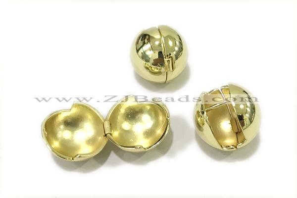 EARR23 16mm copper earrings gold plated