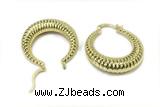 EARR28 8*23mm copper earrings gold plated