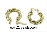 EARR29 26mm copper earrings gold plated