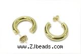 EARR32 21mm copper earrings gold plated