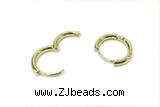 EARR34 14mm copper earrings gold plated