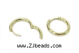 EARR35 20mm copper earrings gold plated