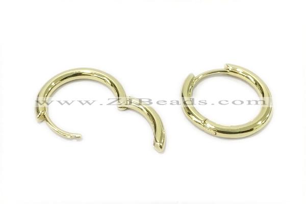 EARR35 20mm copper earrings gold plated