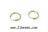 EARR38 14mm copper earrings gold plated