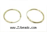 EARR39 25mm copper earrings gold plated