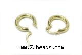 EARR41 22mm copper earrings gold plated