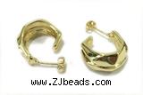 EARR43 20mm copper earrings gold plated
