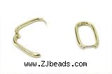 EARR49 13*20mm copper earrings gold plated