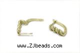 EARR51 10*15mm copper earrings gold plated