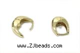 EARR52 14*16mm copper earrings gold plated