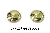 EARR55 20mm copper earrings gold plated