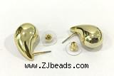 EARR60 15*25mm copper earrings gold plated