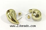 EARR61 18*32mm copper earrings gold plated