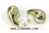 EARR62 23*42mm copper earrings gold plated