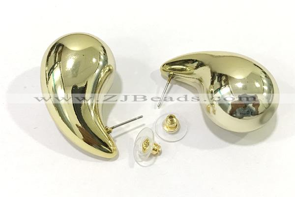 EARR62 23*42mm copper earrings gold plated