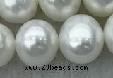 FWP104 15 inches 9mm - 10mm potato white freshwater pearl strands