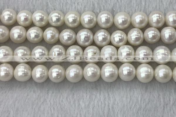 FWP118 15 inches 10mm - 11mm potato white freshwater pearl strands
