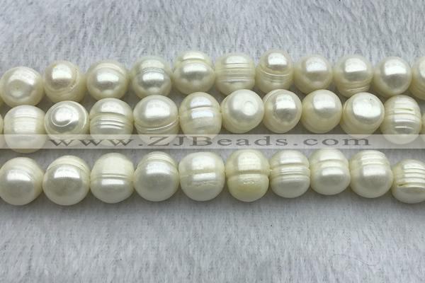FWP134 15 inches 12mm - 13mm potato white freshwater pearl strands