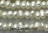 FWP14 14.5 inches 1.8mm potato white freshwater pearl strands