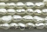 FWP150 14.5 inches 1.8mm - 2mm rice white freshwater pearl strands