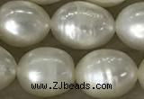FWP200 15 inches 8mm - 9mm rice white freshwater pearl strands