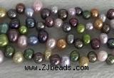 FWP342 Top-drilled 7mm - 8mm potato mixed freshwater pearl strands