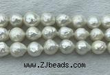 FWP361 15 inches 12mm - 13mm baroque freshwater nucleated pearl beads